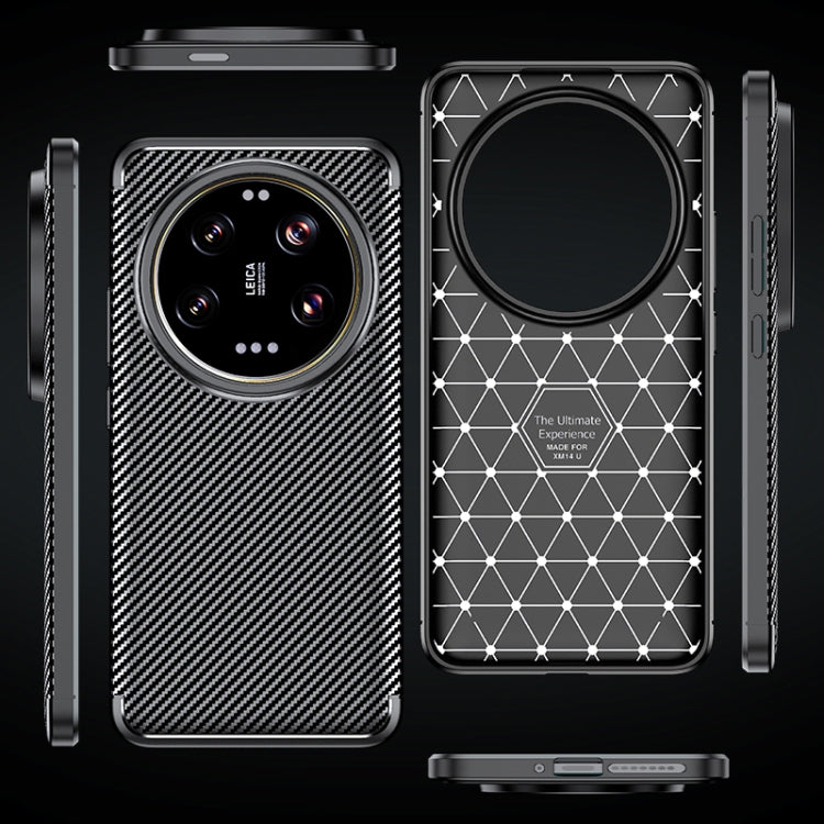 For Xiaomi 14 Ultra Carbon Fiber Texture Shockproof TPU Phone Case(Black) - 14 Ultra Cases by PMC TechLife | Online Shopping South Africa | PMC TechLife | Buy Now Pay Later Mobicred
