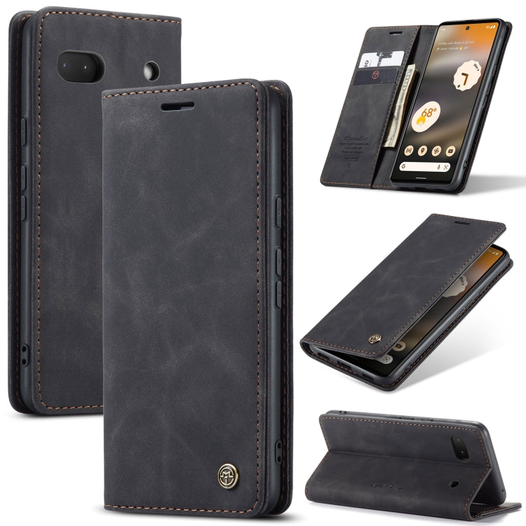 For Google Pixel 6A CaseMe 013 Multifunctional Horizontal Flip Leather Phone Case(Black) - Google Cases by CaseMe | Online Shopping South Africa | PMC Jewellery | Buy Now Pay Later Mobicred