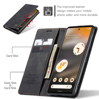 For Google Pixel 6A CaseMe 013 Multifunctional Horizontal Flip Leather Phone Case(Black) - Google Cases by CaseMe | Online Shopping South Africa | PMC Jewellery | Buy Now Pay Later Mobicred