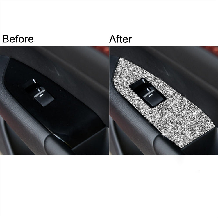 For Mazda CX-5 2017-2018 Car Window Button Panel Diamond Decorative Sticker, Right Drive - Car Interior Mouldings by PMC TechLife | Online Shopping South Africa | PMC TechLife | Buy Now Pay Later Mobicred