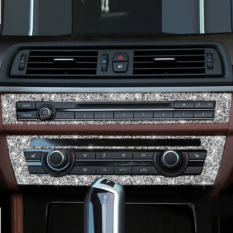 For BMW F10 5 Series 2011-2017 Car CD Panel Diamond Decorative Sticker, Left and Right Drive - Car Interior Mouldings by PMC TechLife | Online Shopping South Africa | PMC TechLife | Buy Now Pay Later Mobicred