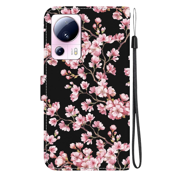 For Xiaomi 13 Lite / Civi 2 Crystal Texture Colored Drawing Leather Phone Case(Plum Bossom) - 13 Lite Cases by PMC TechLife | Online Shopping South Africa | PMC TechLife | Buy Now Pay Later Mobicred