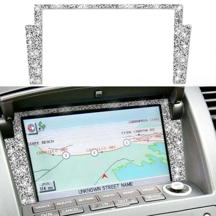 For Nissan 350Z 2003-2009 Car Navigation Frame Diamond Decorative Sticker,Left and Right Drive Universal - Car Interior Mouldings by PMC TechLife | Online Shopping South Africa | PMC TechLife | Buy Now Pay Later Mobicred