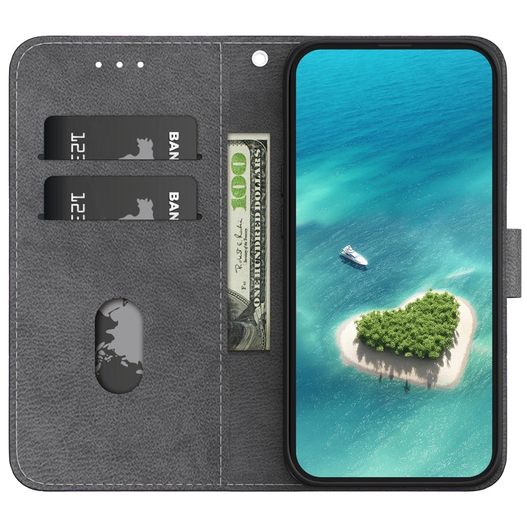 For OPPO A60 4G Crystal Texture Colored Drawing Leather Phone Case(Purple Peony) - OPPO Cases by PMC TechLife | Online Shopping South Africa | PMC TechLife | Buy Now Pay Later Mobicred