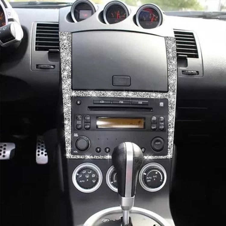 For Nissan 350Z 2003-2009 Car Navigation Frame Diamond Sticker,Left and Right Drive Universal - Car Interior Mouldings by PMC TechLife | Online Shopping South Africa | PMC TechLife | Buy Now Pay Later Mobicred