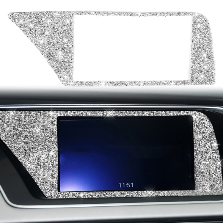 For Audi A4 / A5 / Q5 Car Navigation Inner Frame Diamond Decoration Sticker, Left Drive - Car Interior Mouldings by PMC TechLife | Online Shopping South Africa | PMC TechLife | Buy Now Pay Later Mobicred
