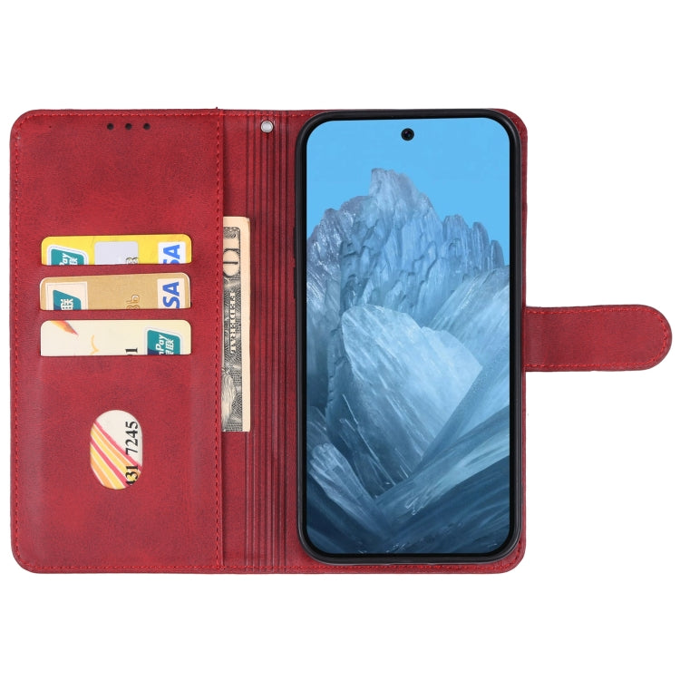 For Google Pixel 9 Pro XL Leather Phone Case(Red) - Google Cases by PMC Jewellery | Online Shopping South Africa | PMC Jewellery | Buy Now Pay Later Mobicred