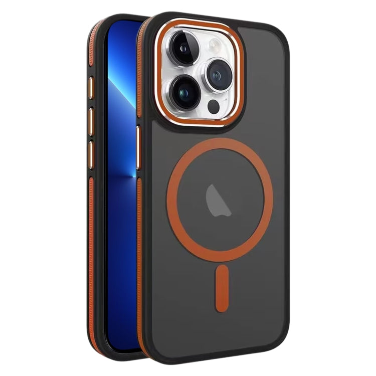 For iPhone 13 Pro Two-color Frosted MagSafe Magnetic Phone Case(Orange) - iPhone 13 Pro Cases by PMC Jewellery | Online Shopping South Africa | PMC Jewellery