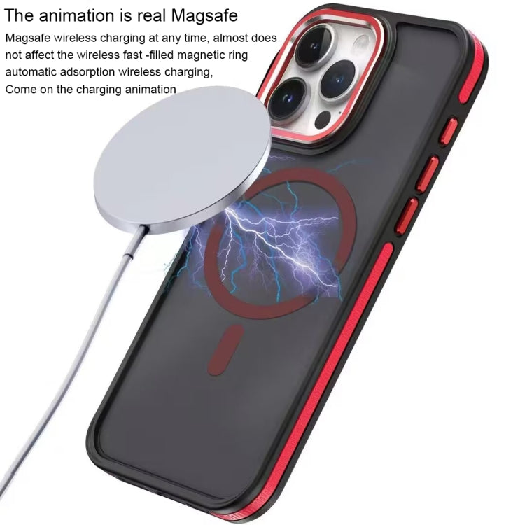 For iPhone 15 Two-color Frosted MagSafe Magnetic Phone Case(Grey) - iPhone 15 Cases by PMC TechLife | Online Shopping South Africa | PMC TechLife