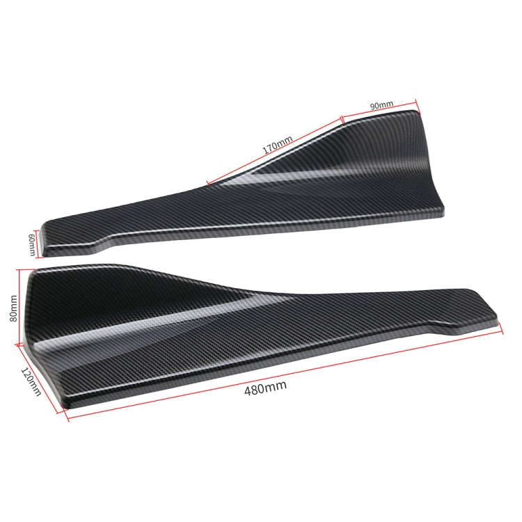 Car Universal Rear Corner Protection Plate Car Modified 48cm Rear Shovel(Carbon Fiber) - Trunk & Bumper Accessories by PMC TechLife | Online Shopping South Africa | PMC TechLife | Buy Now Pay Later Mobicred