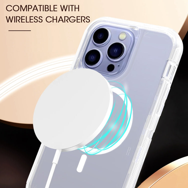 For iPhone 15 Pro Shockproof MagSafe Magnetic Phone Case(Transparent) - iPhone 15 Pro Cases by PMC Jewellery | Online Shopping South Africa | PMC Jewellery