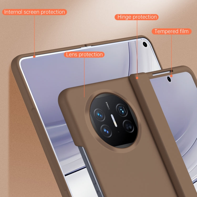 For Huawei Mate X5 Extraordinary Series Hinged Folding Full Phone Case(White) - Huawei Cases by PMC TechLife | Online Shopping South Africa | PMC TechLife | Buy Now Pay Later Mobicred