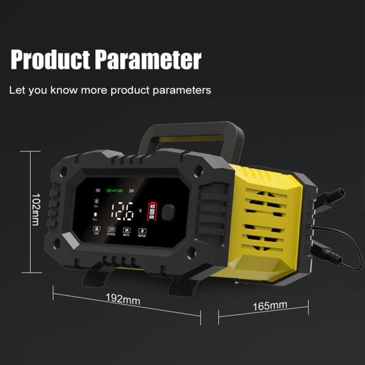 FOXSUR 12V / 24V 10A Portable Motorcycle Car Smart Battery Charger(US Plug) - free shipping - PMC TechLife - Order now!