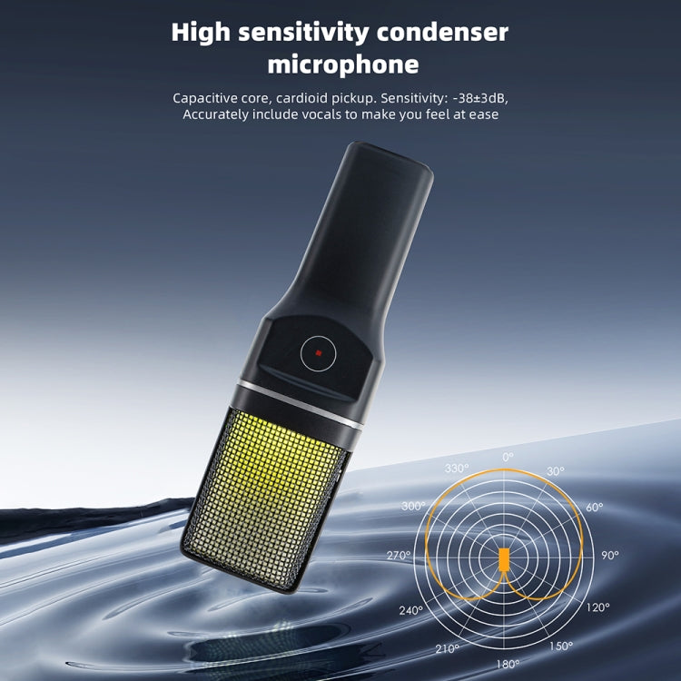 Yanmai SF-777W 2.4G Wireless Gaming Desktop Microphone with RGB Light & Blowout Net - Microphone by Yanmai | Online Shopping South Africa | PMC TechLife | Buy Now Pay Later Mobicred