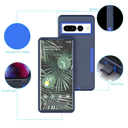 For Google Pixel 7 Pro 2 in 1 Magnetic PC + TPU Phone Case(Black) - Google Cases by PMC Jewellery | Online Shopping South Africa | PMC Jewellery