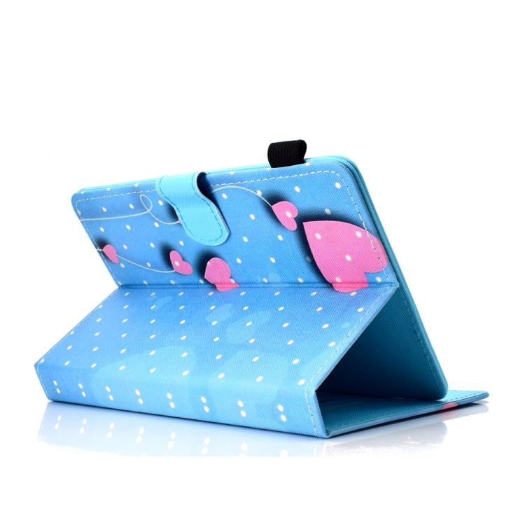 For 10 inch Universal Colored Drawing Stitching Leather Tablet Case(Love) - 10 - 11 inch by PMC TechLife | Online Shopping South Africa | PMC TechLife | Buy Now Pay Later Mobicred