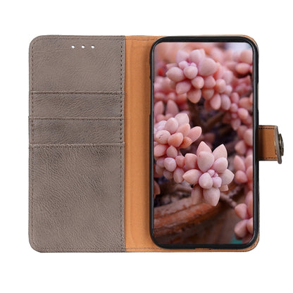 For Google Pixel 9 Pro KHAZNEH Cowhide Texture Horizontal Flip Leather Phone Case(Khaki) - Google Cases by PMC Jewellery | Online Shopping South Africa | PMC Jewellery | Buy Now Pay Later Mobicred