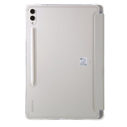 For Samsung Galaxy Tab S9 FE+ Clear Acrylic Deformation Leather Tablet Case(Grey) - Galaxy Tab S9 FE+ by PMC Jewellery | Online Shopping South Africa | PMC Jewellery