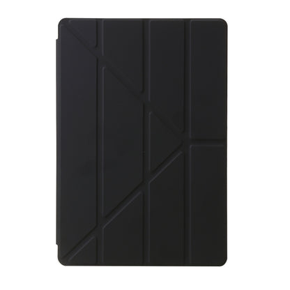 For Samsung Galaxy Tab S9 FE+ Clear Acrylic Deformation Leather Tablet Case(Black) - Galaxy Tab S9 FE+ by PMC Jewellery | Online Shopping South Africa | PMC Jewellery | Buy Now Pay Later Mobicred