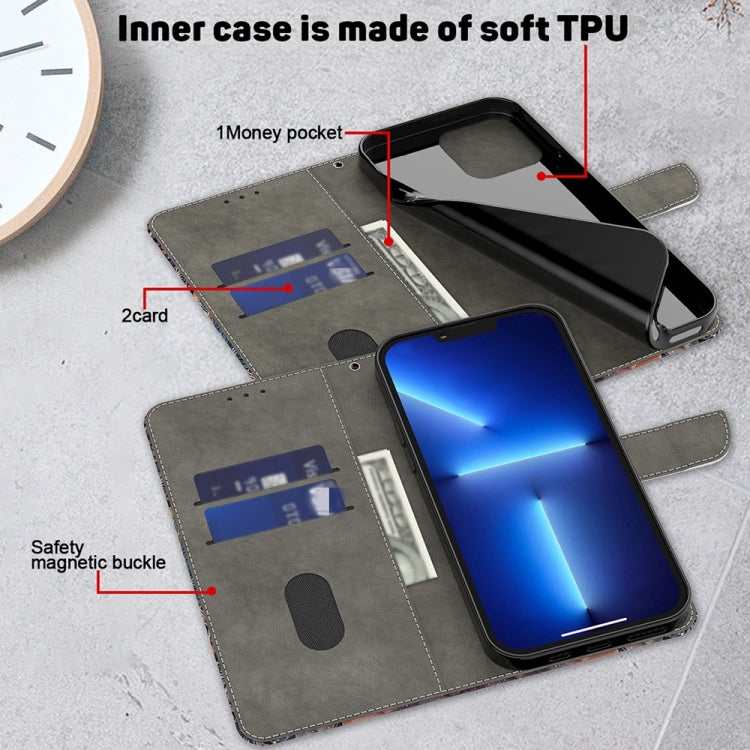 For Motorola Moto G14 Crystal 3D Shockproof Protective Leather Phone Case(Reflection Dutterfly) - Motorola Cases by PMC TechLife | Online Shopping South Africa | PMC TechLife | Buy Now Pay Later Mobicred
