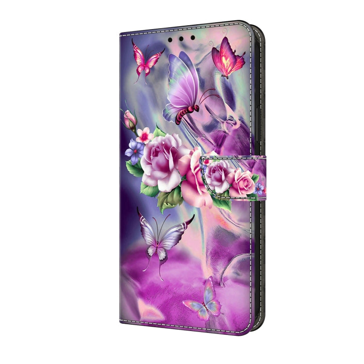 For Motorola Moto G Play 2024 Crystal 3D Shockproof Protective Leather Phone Case(Butterfly) - Motorola Cases by PMC TechLife | Online Shopping South Africa | PMC TechLife | Buy Now Pay Later Mobicred