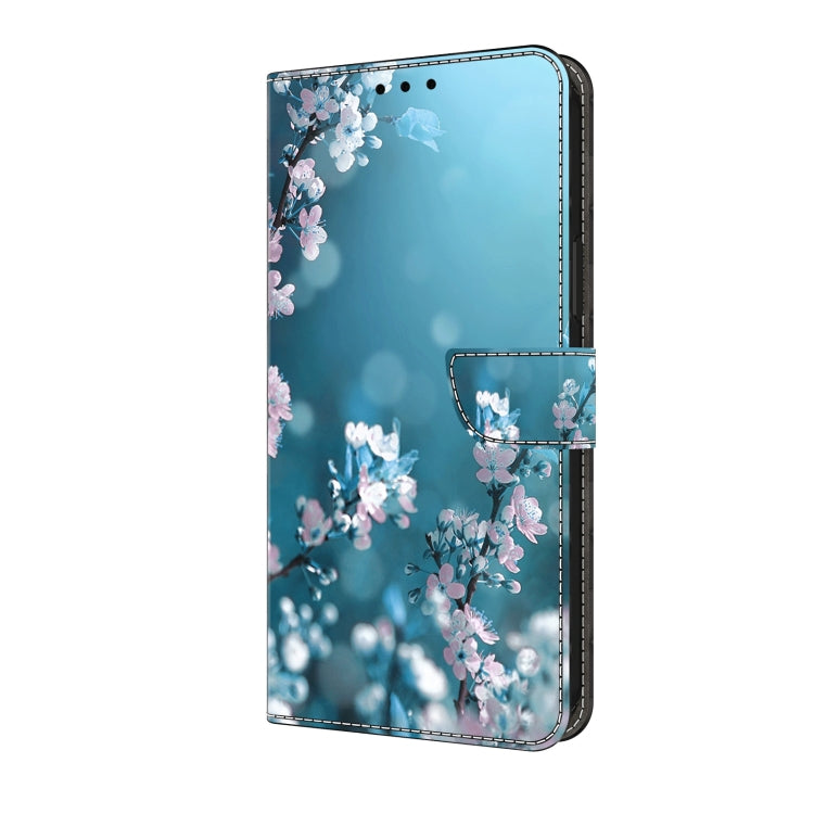 For Motorola Moto G04 Crystal 3D Shockproof Protective Leather Phone Case(Plum Flower) - Motorola Cases by PMC TechLife | Online Shopping South Africa | PMC TechLife | Buy Now Pay Later Mobicred