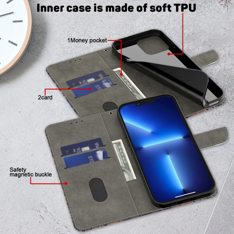 For Motorola Moto G34 Crystal 3D Shockproof Protective Leather Phone Case(Luminous Building) - Motorola Cases by PMC TechLife | Online Shopping South Africa | PMC TechLife | Buy Now Pay Later Mobicred
