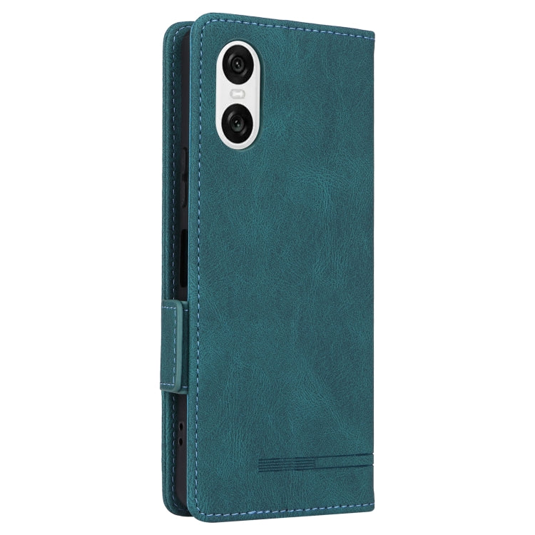 For Sony Xperia 10 VI 2024 Magnetic Clasp Leather Phone Case(Green) - Sony Cases by PMC Jewellery | Online Shopping South Africa | PMC Jewellery | Buy Now Pay Later Mobicred