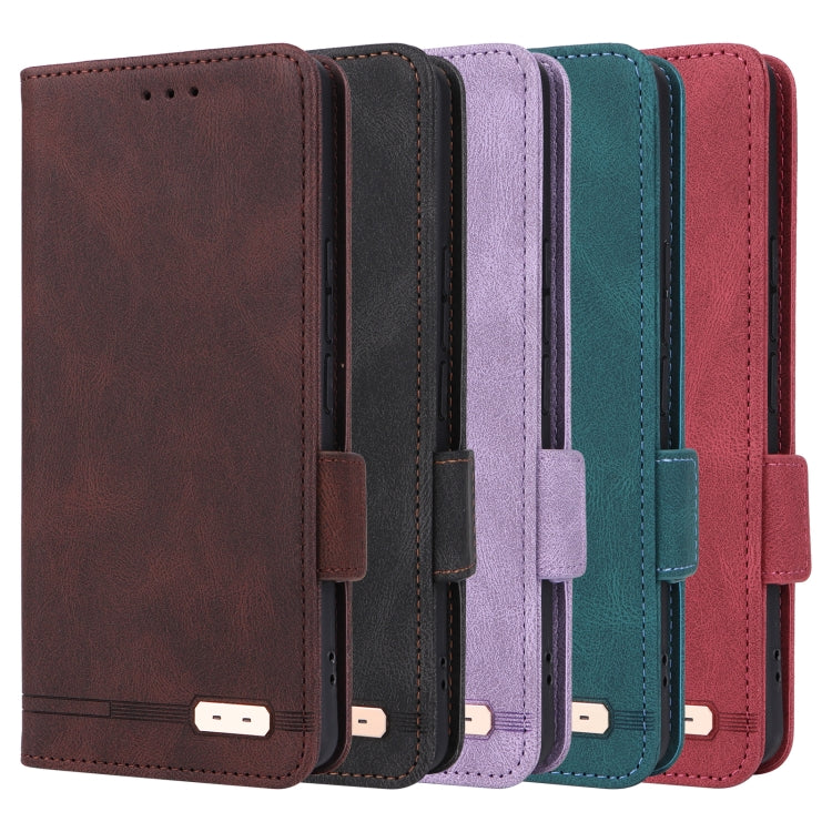 For Sony Xperia 1 VI 2024 Magnetic Clasp Leather Phone Case(Black) - Sony Cases by PMC Jewellery | Online Shopping South Africa | PMC Jewellery | Buy Now Pay Later Mobicred