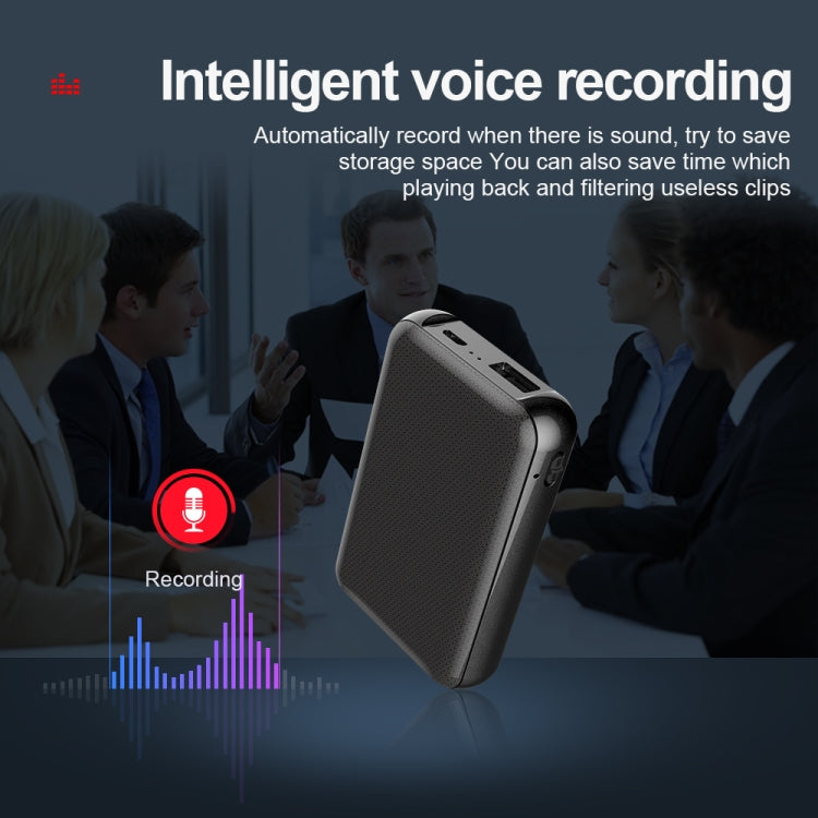 JNN Q75 Magnetic Power Bank Smart Voice Recorder, Memory:4GB(Black) - Recording Pen by JNN | Online Shopping South Africa | PMC TechLife | Buy Now Pay Later Mobicred