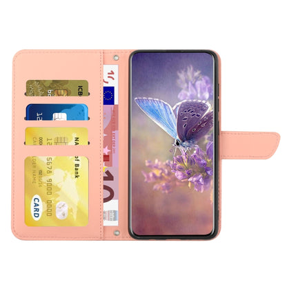 For Google Pixel 9 Skin Feel Butterfly Embossed Flip Leather Phone Case(Pink) - Google Cases by PMC Jewellery | Online Shopping South Africa | PMC Jewellery | Buy Now Pay Later Mobicred