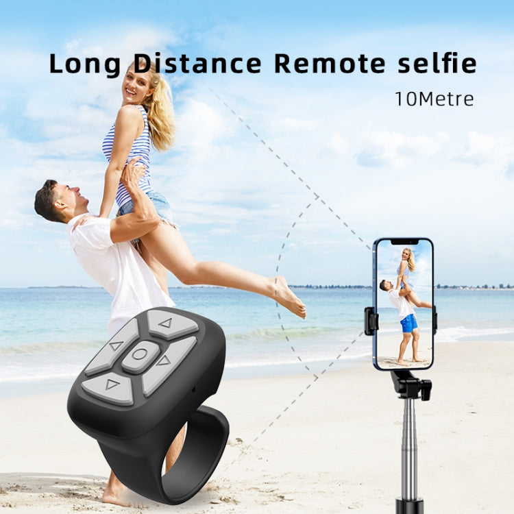 S18 Portable Smart Wireless Bluetooth Ring Remote Control(Black) - Phone Remote Control by PMC TechLife | Online Shopping South Africa | PMC TechLife | Buy Now Pay Later Mobicred