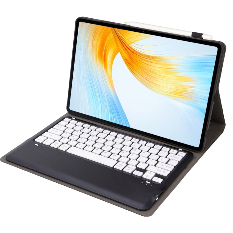 For Lenovo Xiaoxin Pad Pro 12.7 inch AM24 TPU Ultra-thin Detachable Bluetooth Keyboard Tablet Leather Case(Black White) - Lenovo Keyboard by PMC TechLife | Online Shopping South Africa | PMC TechLife