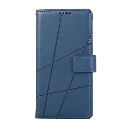 For Xiaomi 14 PU Genuine Leather Texture Embossed Line Phone Case(Blue) - 14 Cases by PMC Jewellery | Online Shopping South Africa | PMC Jewellery | Buy Now Pay Later Mobicred