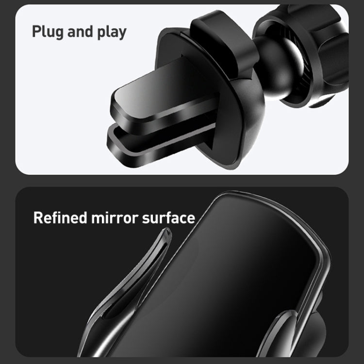 M3 Infrared lnduction Wireless Fast Charging Air Outlet Car Holder(Silver) - Wireless Charger Holders by PMC TechLife | Online Shopping South Africa | PMC TechLife | Buy Now Pay Later Mobicred