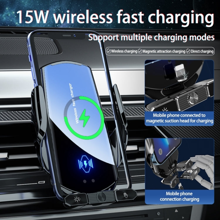 Q88 Infrared lnduction Wireless Fast Charging Air Outlet Car Holder(Black) - Wireless Charger Holders by PMC Jewellery | Online Shopping South Africa | PMC Jewellery | Buy Now Pay Later Mobicred