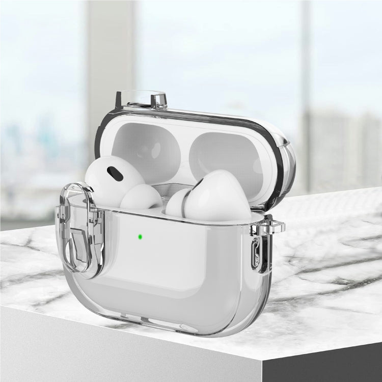 For AirPods Pro 2 Ice Crystals Shockproof Earphone Protective Case(Grey) - For AirPods Pro 2 by PMC Jewellery | Online Shopping South Africa | PMC Jewellery | Buy Now Pay Later Mobicred