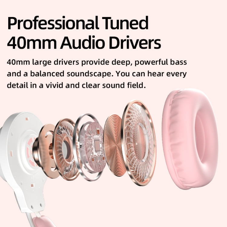 G35 Cute Cat RGB Head-mounted Wired Gaming Earphone(Blue) - Multimedia Headset by PMC Jewellery | Online Shopping South Africa | PMC Jewellery | Buy Now Pay Later Mobicred