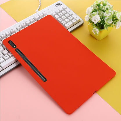 For Samsung Galaxy Tab S9 Ultra / S10 Ultra Pure Color Liquid Silicone Shockproof Tablet Case(Red) - Galaxy Tab S9 Ultra Cases by PMC Jewellery | Online Shopping South Africa | PMC Jewellery | Buy Now Pay Later Mobicred