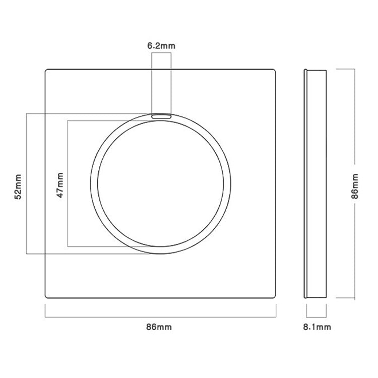 86mm Gray Aluminum Wire Drawing LED Switch Panel, Style:One Open Multiple Control - Switch by PMC Jewellery | Online Shopping South Africa | PMC Jewellery | Buy Now Pay Later Mobicred