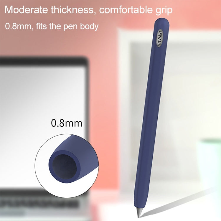For Huawei M-pencil Stylus Touch Pen Integrated Non-slip Silicone Protective Cover(Gray) - Pencil Accessories by PMC Jewellery | Online Shopping South Africa | PMC Jewellery | Buy Now Pay Later Mobicred