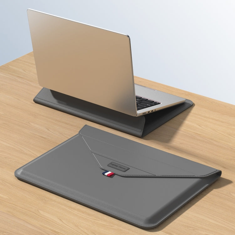 For 13/14 inch Envelope Holder Laptop Sleeve Bag(Grey) - 14.1 inch by PMC TechLife | Online Shopping South Africa | PMC TechLife | Buy Now Pay Later Mobicred