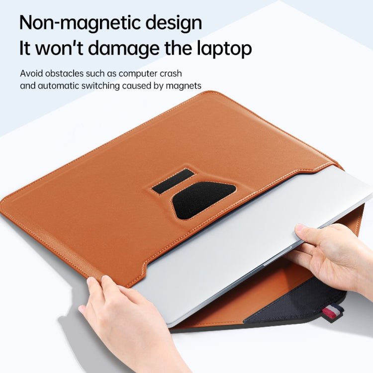 For 13/14 inch Envelope Holder Laptop Sleeve Bag(Grey) - 14.1 inch by PMC TechLife | Online Shopping South Africa | PMC TechLife | Buy Now Pay Later Mobicred
