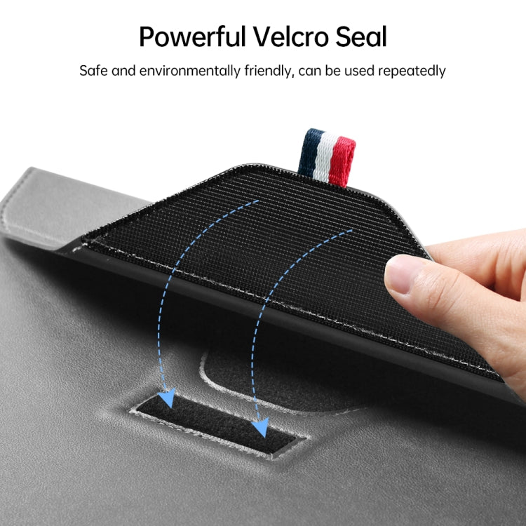 For 13/14 inch Envelope Holder Laptop Sleeve Bag(Grey) - 14.1 inch by PMC TechLife | Online Shopping South Africa | PMC TechLife | Buy Now Pay Later Mobicred