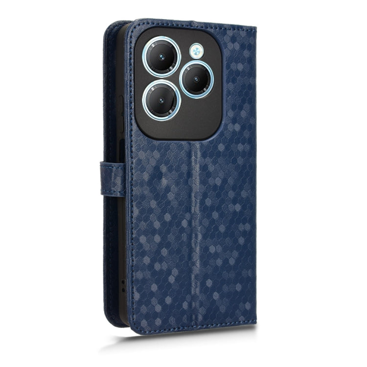 For Infinix Hot 40 / Hot 40 Pro 4G 2024 Honeycomb Dot Texture Leather Phone Case(Blue) - Infinix Cases by PMC Jewellery | Online Shopping South Africa | PMC Jewellery | Buy Now Pay Later Mobicred