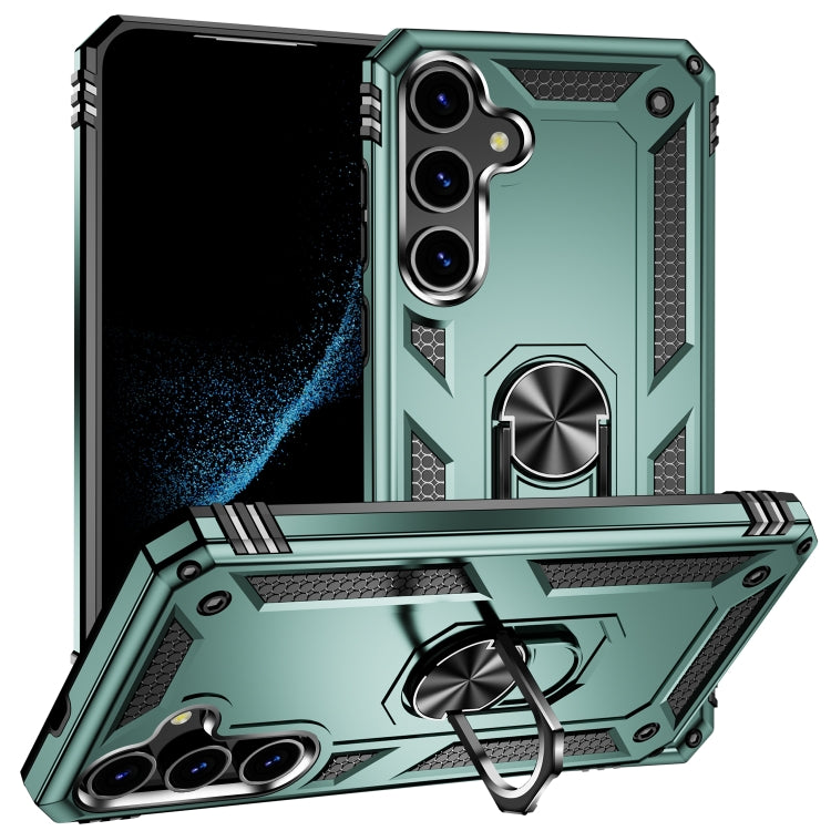 For Samsung Galaxy S24 5G Shockproof TPU + PC Phone Case(Dark Green) - Galaxy S24 5G Cases by PMC TechLife | Online Shopping South Africa | PMC TechLife