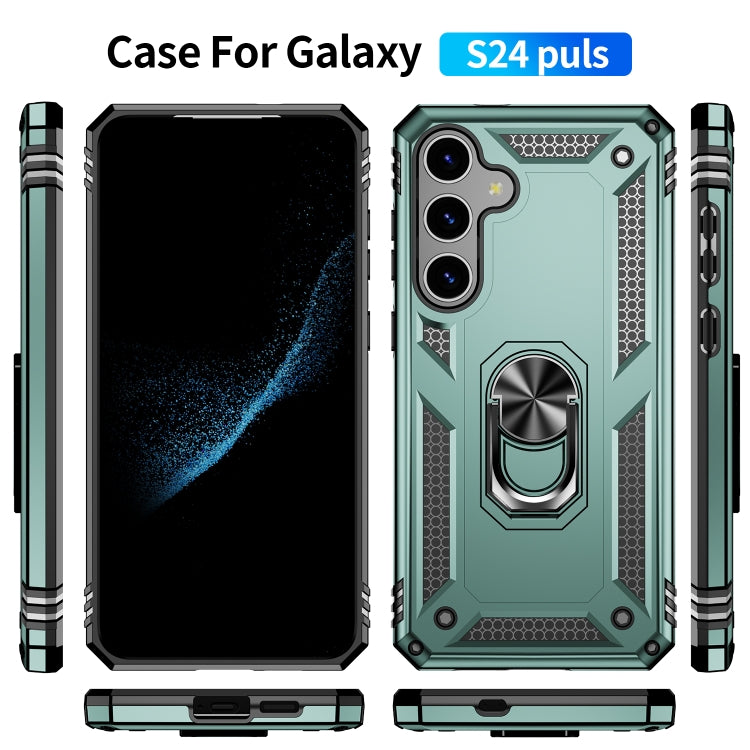 For Samsung Galaxy S24 5G Shockproof TPU + PC Phone Case(Dark Green) - Galaxy S24 5G Cases by PMC TechLife | Online Shopping South Africa | PMC TechLife