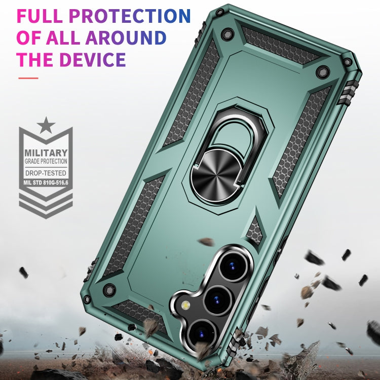 For Samsung Galaxy S24 5G Shockproof TPU + PC Phone Case(Dark Green) - Galaxy S24 5G Cases by PMC TechLife | Online Shopping South Africa | PMC TechLife