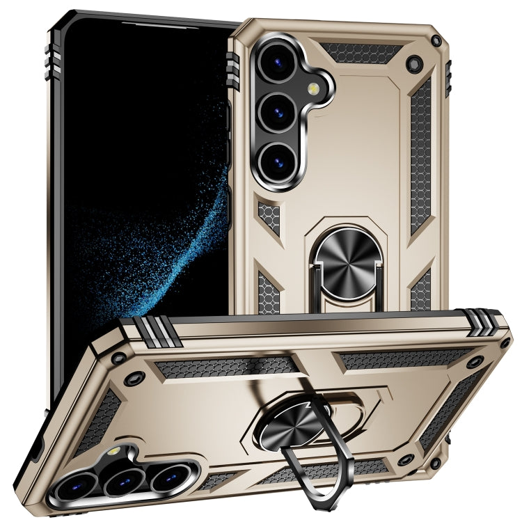 For Samsung Galaxy S24+ 5G Shockproof TPU + PC Phone Case(Gold) - Galaxy S24+ 5G Cases by PMC TechLife | Online Shopping South Africa | PMC TechLife