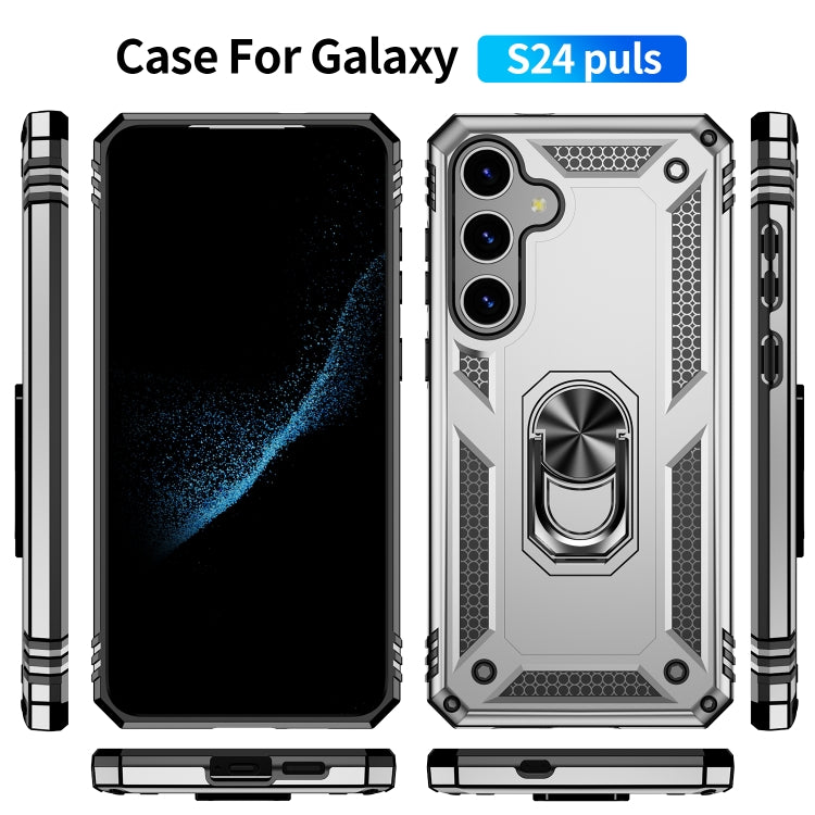 For Samsung Galaxy S24+ 5G Shockproof TPU + PC Phone Case(Silver) - Galaxy S24+ 5G Cases by PMC TechLife | Online Shopping South Africa | PMC TechLife